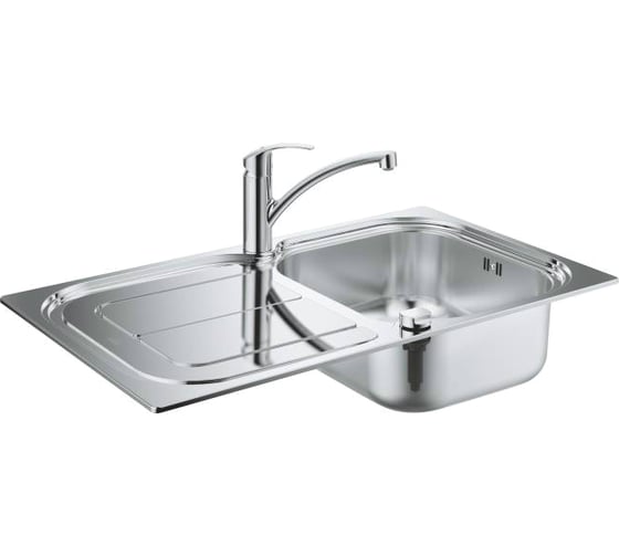 Мойка из нержавеющей стали Grohe K300 45 -S 1.0 31563 и смеситель для мойки Eurosmart 31565SD0 1