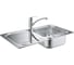 Мойка из нержавеющей стали Grohe K300 45 -S 1.0 31563 и смеситель для мойки Eurosmart 31565SD0 1
