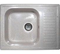 Кухонная мойка Grantop Revue c крылом, 640x490 мм, молочный GT1464MI