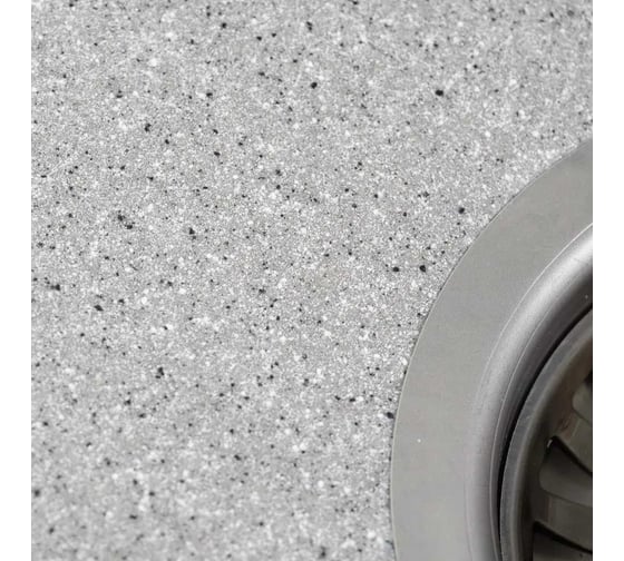 Кухонная мойка Grantop Revue c крылом, 640x490 мм, серый GT1464GR