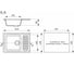 Кухонная мойка Grantop Revue c крылом, 640x490 мм, серый песок GT1464SG 5