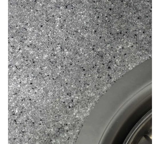 Кухонная мойка Grantop Ronda круглая, 450x180 мм, графит GT1145GT