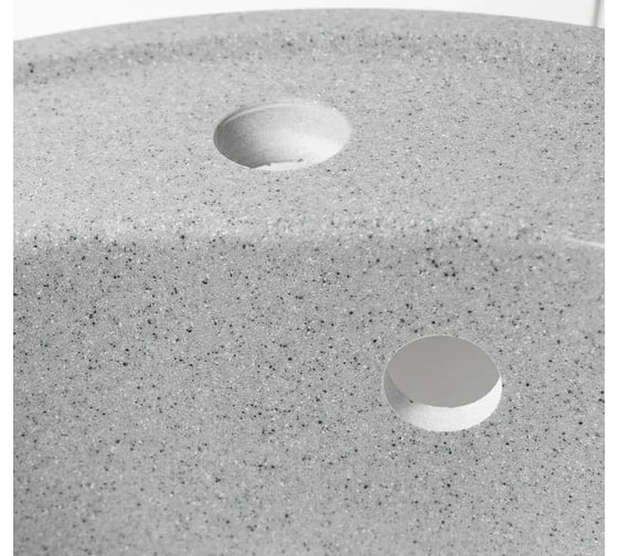 Кухонная мойка Grantop Ronda круглая, 500x180 мм, графит GT1150GT