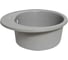 Кухонная мойка Grantop Ronda круглая, 500x180 мм, графит GT1150GT 7