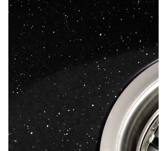 Кухонная мойка Grantop Ronda круглая, 500x180 мм, черный GT1150BL