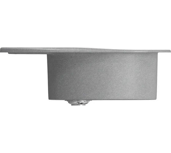 Кухонная мойка Grantop Elipse овальная, 570x465 мм, серый GT1250GR