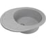 Кухонная мойка Grantop Elipse овальная, 570x465 мм, серый GT1250GR 2