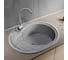 Кухонная мойка Grantop Elipse овальная, 570x465 мм, серый GT1250GR 5