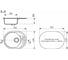 Кухонная мойка Grantop Elipse овальная, 570x465 мм, серый GT1250GR 6