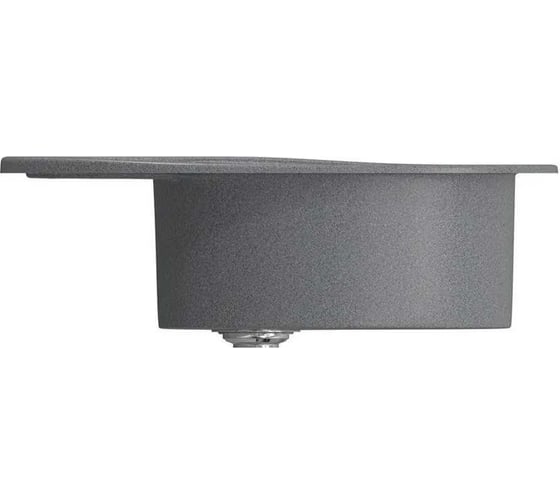 Кухонная мойка Grantop Elipse овальная, 570x465 мм, графит GT1250GT