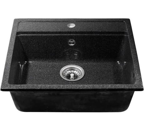 Кухонная мойка Grantop Geos прямоугольная, 560x500 мм, черный GT1356BL