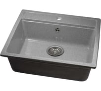 Кухонная мойка Grantop Geos прямоугольная, 560x500 мм, серый GT1356GR