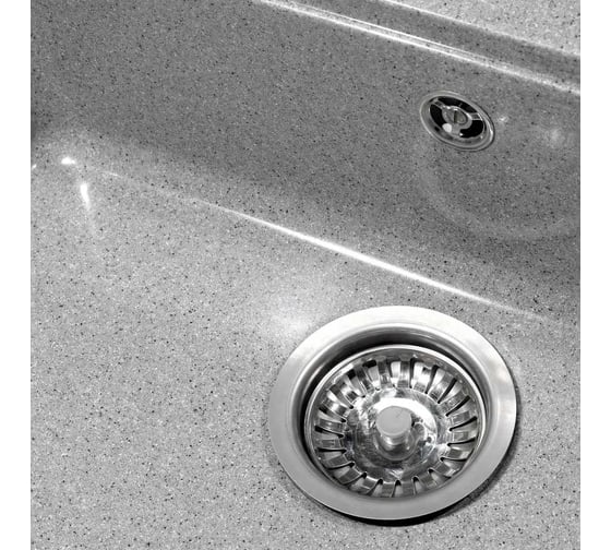 Кухонная мойка Grantop Geos прямоугольная, 560x500 мм, серый GT1356GR