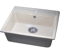 Кухонная мойка Grantop Geos прямоугольная, 560x500 мм, молочный GT1356MI