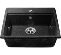 Кухонная мойка Grantop Geos прямоугольная, 560x500 мм, антрацит GT1356AT