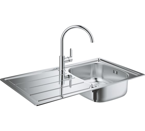 Набор мойка Grohe из нержавеющей стали оборачиваемая и смеситель для мойки K200 45 -S 86/50 1.0 31562SD0 1