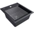 Мойка Paulmark STEPIA 45, IT-GRANIT + ролл-мат STEP брашированная нержавеющая сталь PM114651-AN+R375-BS 2