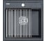 Мойка Paulmark STEPIA 50, IT-GRANIT + ролл-мат STEP брашированная нержавеющая сталь PM115051-DG+R375-BS 1