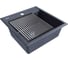 Мойка Paulmark STEPIA 50, IT-GRANIT + ролл-мат STEP брашированная нержавеющая сталь PM115051-DG+R375-BS 2