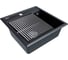 Мойка Paulmark STEPIA 50, IT-GRANIT + ролл-мат STEP брашированная нержавеющая сталь PM115051-BLM+R375-BS 2