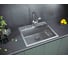 Мойка Paulmark STEPIA 60, IT-GRANIT + ролл-мат STEP брашированная нержавеющая сталь PM115951-GRM+R375-BS 3