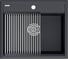 Мойка Paulmark STEPIA 60, IT-GRANIT + ролл-мат STEP брашированная нержавеющая сталь PM115951-AN+R375-BS 1