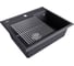 Мойка Paulmark STEPIA 60, IT-GRANIT + ролл-мат STEP брашированная нержавеющая сталь PM115951-AN+R375-BS 2