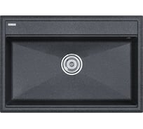 Мойка Paulmark STEPIA 80, IT-GRANIT + ролл-мат STEP брашированная нержавеющая сталь PM117551-DG+R375-BS