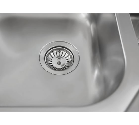 Мойка Grohe K400 45 -S 86/50 1.0 из нержавеющей стали, с корзинчатым вентилем 31566SD0