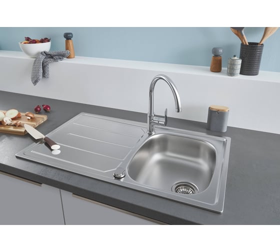Мойка Grohe K200 Bau 45-S 1.0 из нержавеющей стали, оборачиваемая 31552SD0
