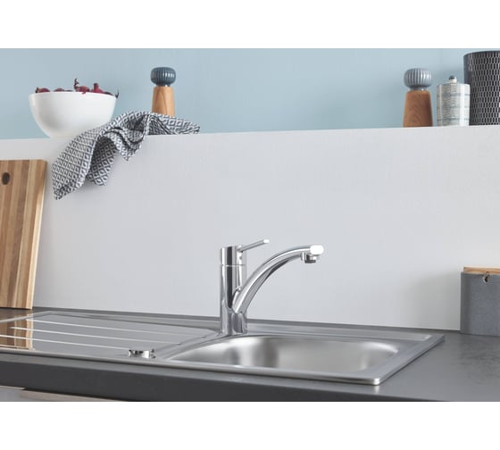 Мойка Grohe K200 Bau 45-S 1.0 из нержавеющей стали, оборачиваемая 31552SD0