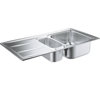 Мойка Grohe K400 60-S 97/50 1.5 из нержавеющей стали, с корзинчатым вентилем 31567SD0