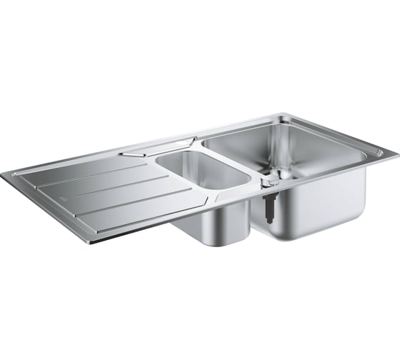 Мойка Grohe K500 60-S 97/50 1.5 из нержавеющей стали, с корзинчатым вентилем, оборачиваемая 31572SD0 1