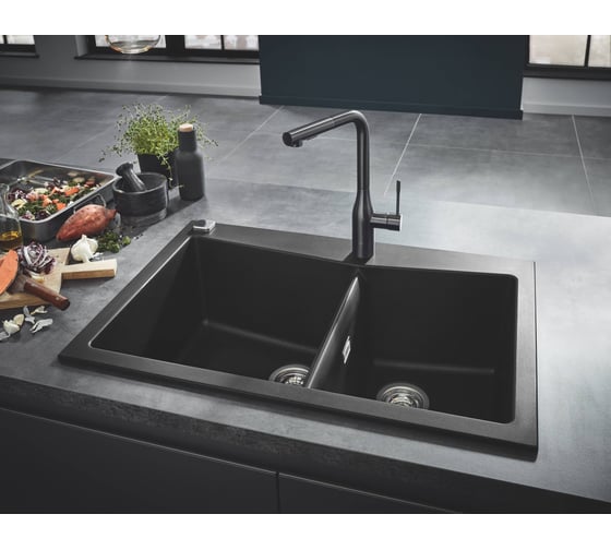 Композитная мойка Grohe K700 90 -C 83,8/55,9 2.0 с 2 чашами 31657AP0
