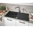Композитная мойка Grohe K500 60-C 100/50 1.0 с одной чашей и крылом, оборачиваемая 31645AP0 3