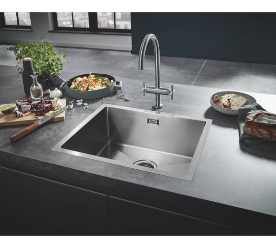 Мойка Grohe K700 Sink 60 -S 55/45 1.0 из нержавеющей стали, 1 чаша 31726SD0