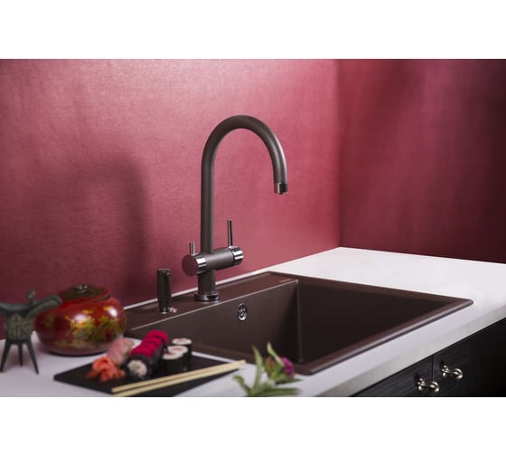 Кухонная мойка Omoikiri Daisen 60-DC Artgranit/темный шоколад 4993621