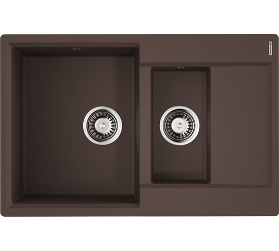 Кухонная мойка Omoikiri Daisen 78-2-DC Artgranit/темный шоколад 4993333 1