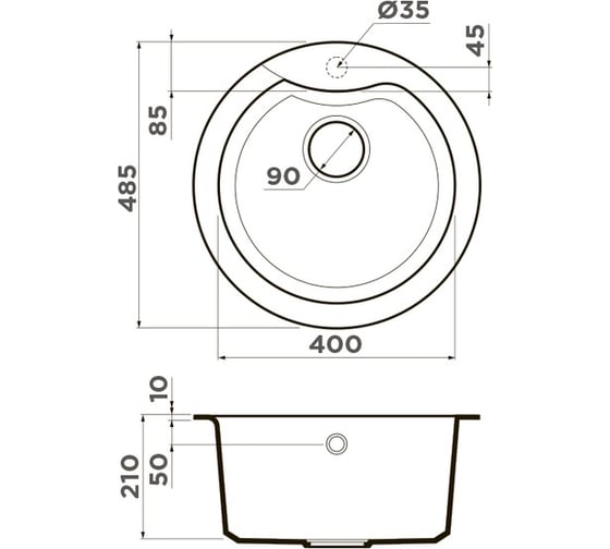 Кухонная мойка Omoikiri Yasugata 48R-SA Tetogranit/бежевый 4993132