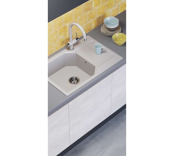 Кухонная мойка Omoikiri Yonaka 78-LB-BE Artgranit/ваниль 4993335