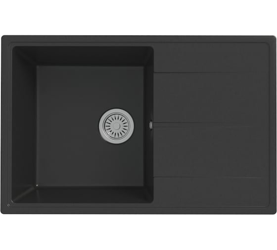 Мойка для кухни Teymi 74х48 черная матовая Hanna Smart T120116 ЦБ-00269781