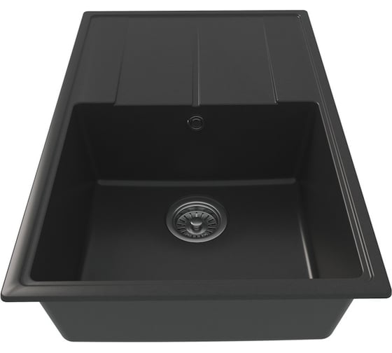 Мойка для кухни Teymi 74х48 черная матовая Hanna Smart T120116 ЦБ-00269781