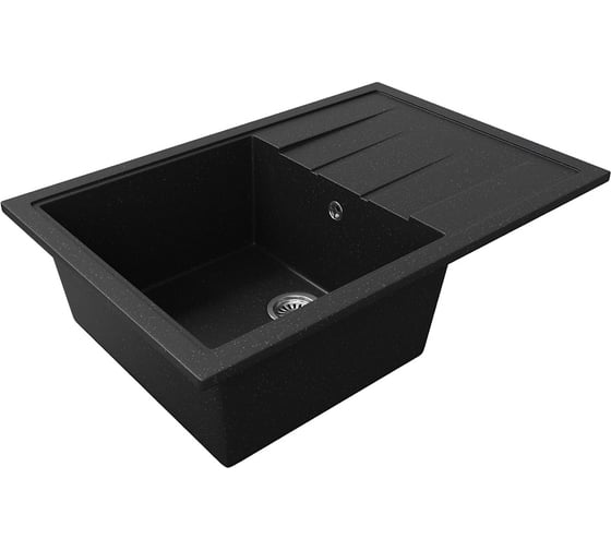Мойка кухонная Teymi Hanna 75x50, черная матовая T120113 ЦБ-00269769 1