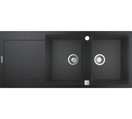 Композитная мойка Grohe K500 80-C 116/50 2.0 с 2 чашами и крылом, оборачиваемая 31647AP0