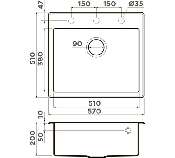 Мойка Omoikiri Tedori 57-BE Tetogranit/ваниль 4993981