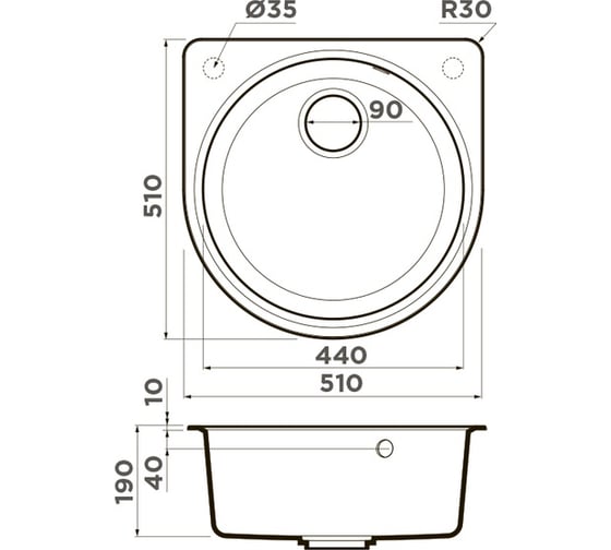 Кухонная мойка Omoikiri Akegata-51-CA Artgranit/карамель 4993755