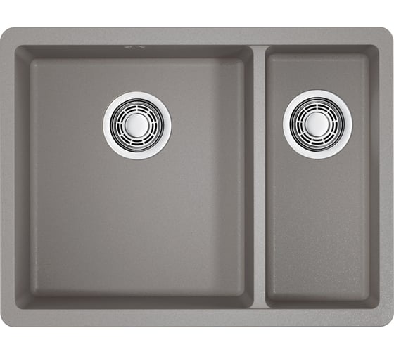 Кухонная мойка Omoikiri Kata 55-2-U-GR Artgranit/Leningrad Grey 4993390
