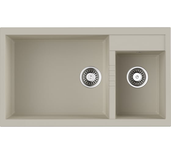 Мойка Omoikiri Tedori 86-2-LB-EV Tetogranit/эверест 4993938
