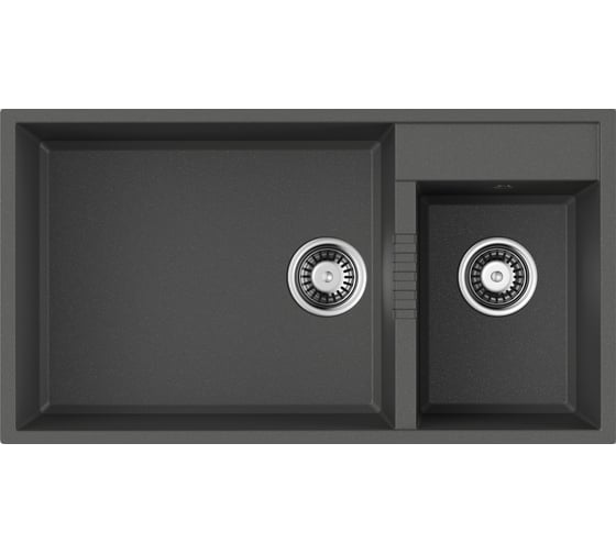 Мойка Omoikiri Tedori 85-2-U-PL Tetogranit/платина NEW 4993947 1