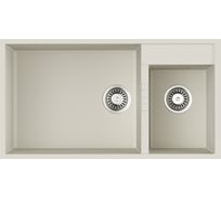 Мойка Omoikiri Tedori 85-2-U-WH Tetogranit/белый NEW 4993943